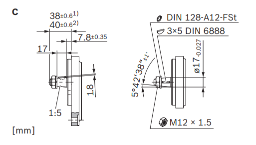 AZPFF-11-019/014 Гидронасос шестеренный двухсекционный Bosch Rexroth 0510 665 212 AZPFF-11-019/014RCC2020MB-S0177 (1519 222 774 + 1519 222 399) R918C06604