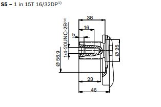 A1VO035 Гидронасос аксиально-поршневой Bosch Rexroth A1VO035DRS0C200/10BRVB2S5100000-0 / R902515666 / B92.50345 для приемных бункеров Grimme RH