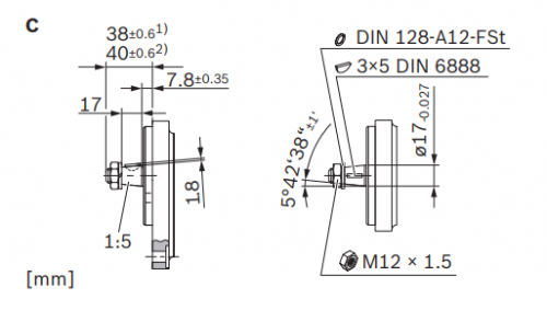 AZPFF-11-019/014 Гидронасос шестеренный двухсекционный Bosch Rexroth 0510 665 212 AZPFF-11-019/014RCC2020MB-S0177 (1519 222 774 + 1519 222 399) R918C06604